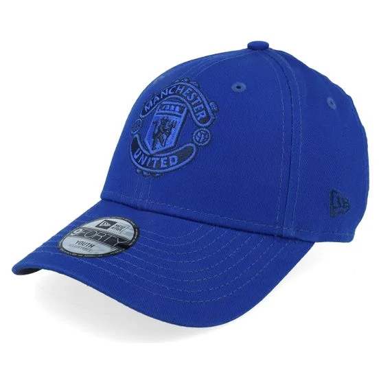New Era - Football Blå adjustable Caps - Kids Manchester United Oversize Kids 9FORTY Blue Adjustable @ Hatstore