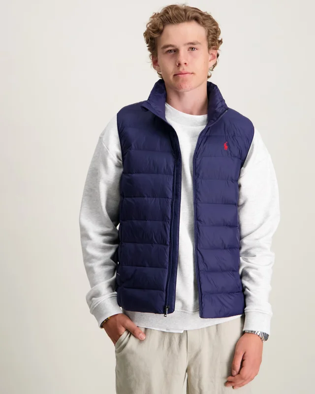 Polo Ralph Lauren The Colden Packable Quilted Vest Blå Västar Kille - Kids Brand Store