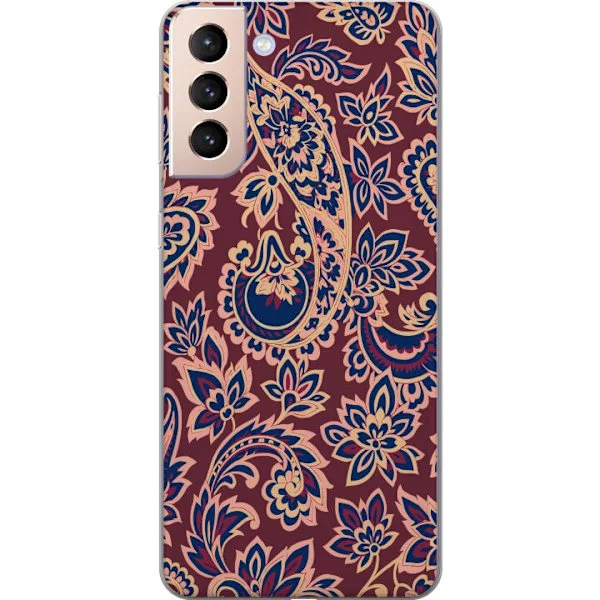 Kompatibel Mobilcover til Samsung Galaxy S21 Paisley boho mønster indisk mønster vintage blomster orientalsk ornament retro tekstil tapet design