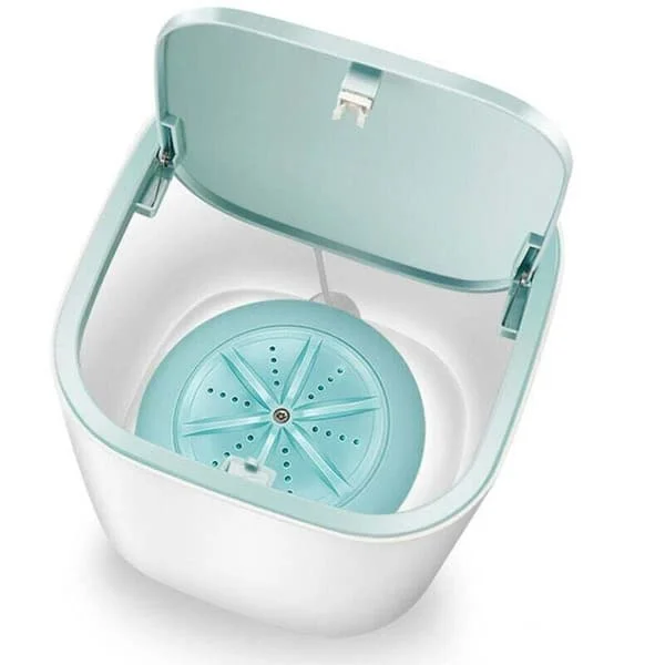 Mini bärbar tvättmaskin 3.8L – Ultraljudsroterande tvättmaskin – USB-driven – Mått 170x170x170mm för studentrum