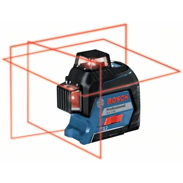 Bosch GLL 3-80 Linjalaser sis. alkaliparistot ja laukun, Lasertyökalut