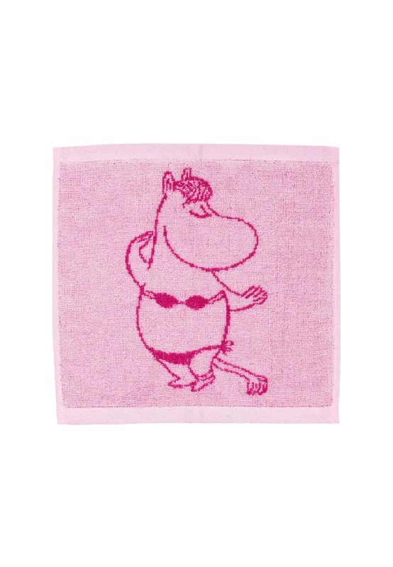 Arabia Mumin handduk 25x25 Snorkfröken rosa GOTS Badrumstextilier CM