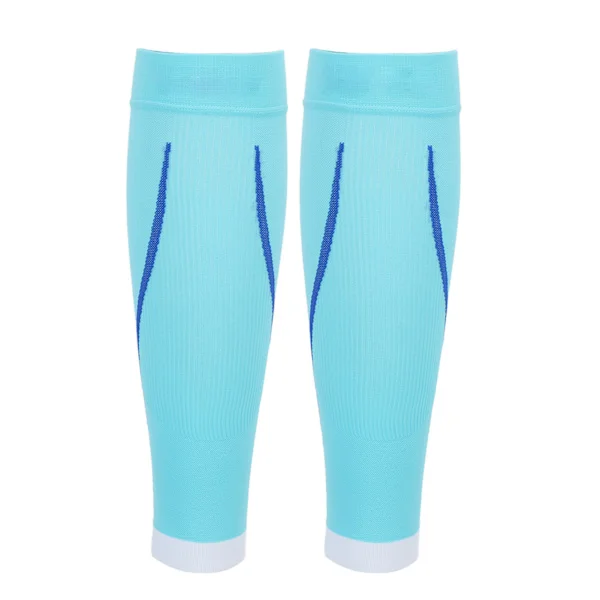 Light Blue Compression Calf Sleeves, Breathable, Lightweight for Running, Cycling