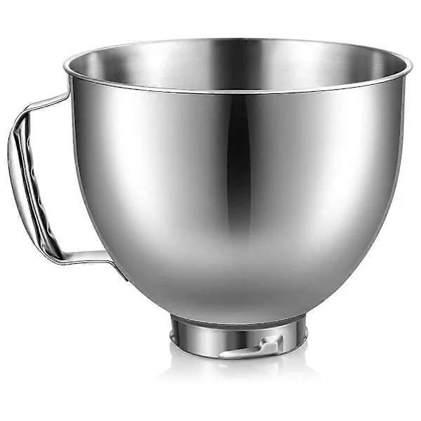 Rostfri skål för KitchenAid 4,5-5 Quart Tilt Head Stand Mixer, för KitchenAid Mixer Skål, Di (FMY)