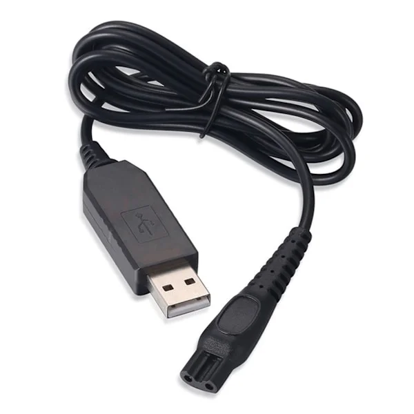 Elektrisk barbermaskin skjeggtrimmer adapter strømforsyning ladekabel 15V AC-adapter