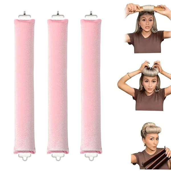 Värmefria Hårspolar Inga Värme Hårspolar Rosa