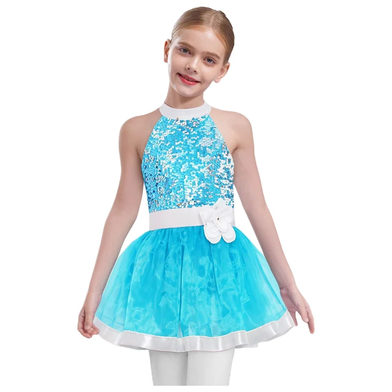 AliExpress - Kinderen Meisje Gelaagde Tule Ballet Dans Jurken Pailletten Turnpakje Sparkly Ballerina Outfit Danskostuum voor Gymnastiek Kunstschaatsen
