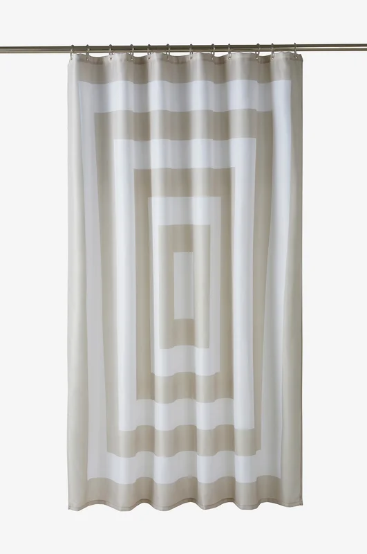 Jotex - Suihkuverho Beige/valkoinen Beige/valkoinen - WILLIAM - Osta Suihkuverhot Jotex