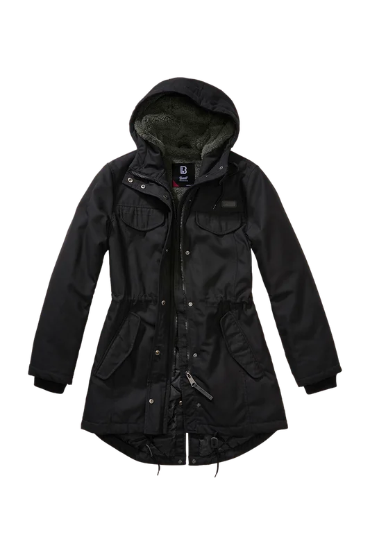Brandit Marsh Lake Parka Jacka Dam Svart XL