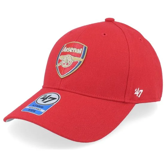 47 Brand - Football Rood adjustable Cap - Kids Arsenal 47 Mvp Cap Red Adjustable @ Hatstore