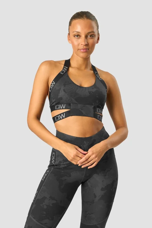 ICANIWILL - Ultimate Training Sports Bra Black Camo - Sports-BH - Damer - Træningstøj fra ICIW