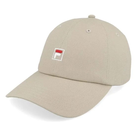 Fila - Beige Keps - Milano Low Profile Logo Weathered Teak Dad Cap @ Hatstore