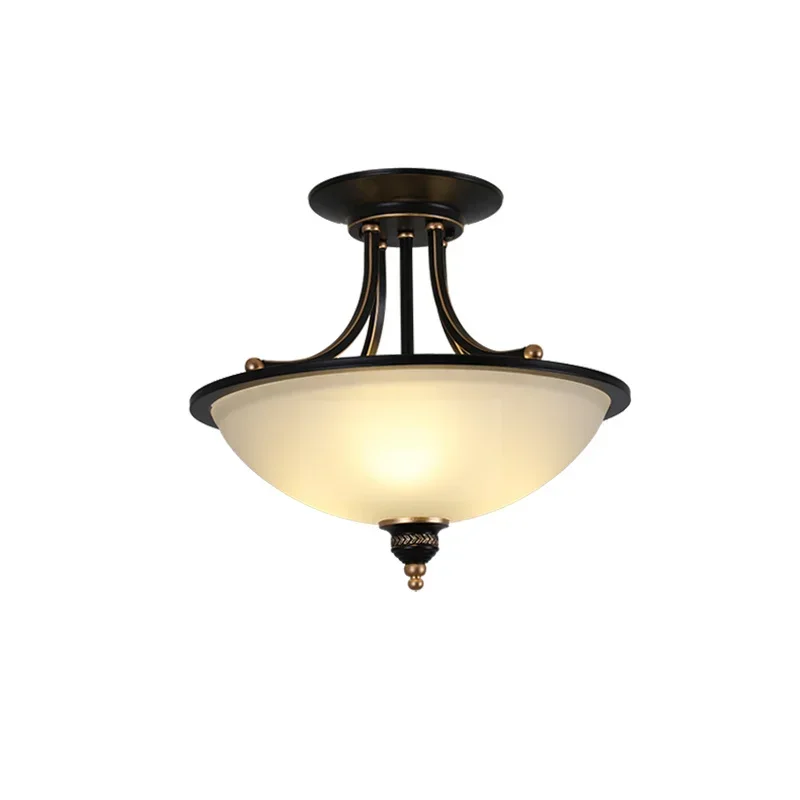 AliExpress - Retro nordische Decken leuchten Vintage E27 Glas LED Lampen fassung amerikanischen Stil Balkon Gang Licht nach Hause Balkon Licht