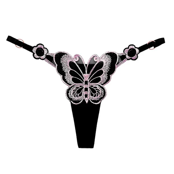 Dame G-streng Sommerfugl Broderi Thong Undertøy G-streng Lav-Midje Thongs Truser Sexy Japanske Truser Thong