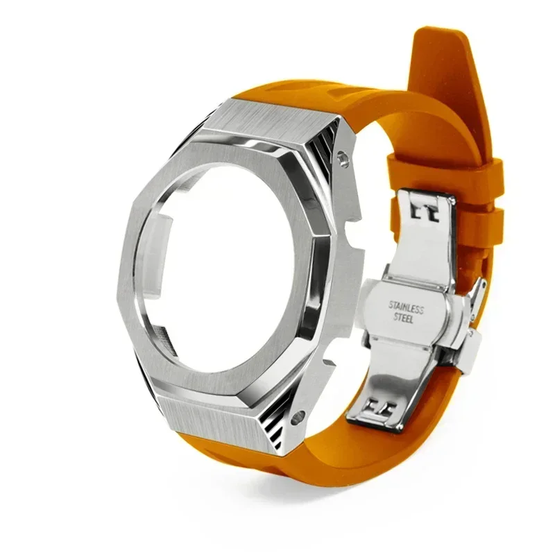 AliExpress - Kit de Modification Gm 2100, boîtier métallique, Bracelet de montre à cadran panthère Casioak pour CASIO GA 2100 GAB2110, lunette en 