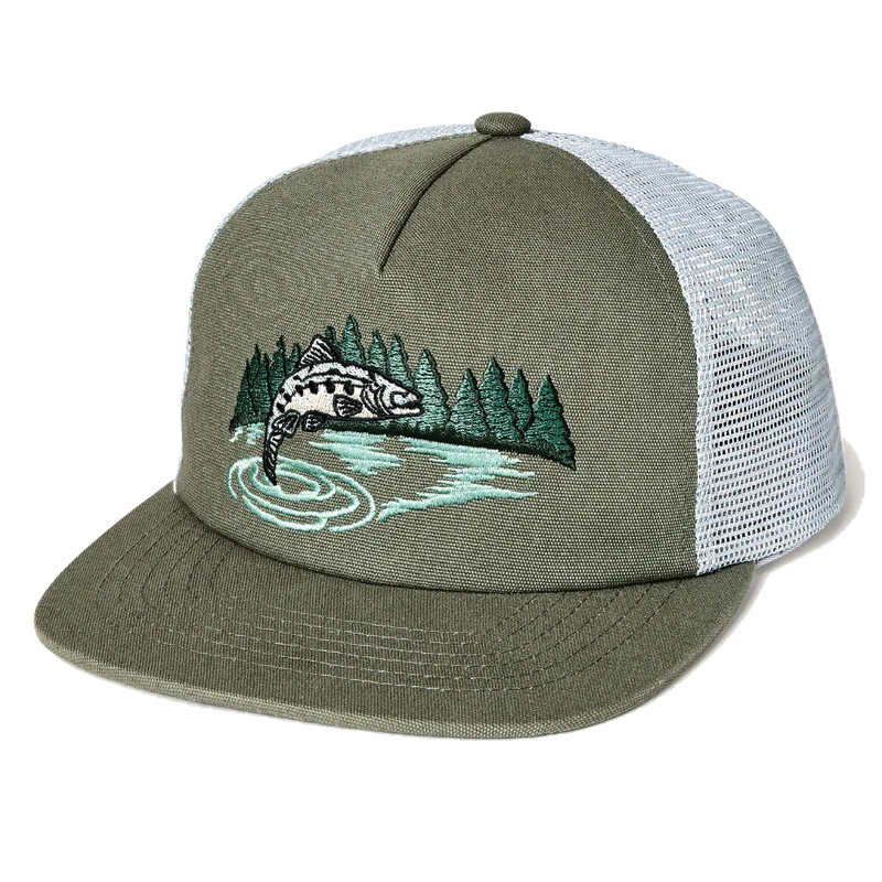 Filson Trout Trucker Mesh Cap Dusty Pine