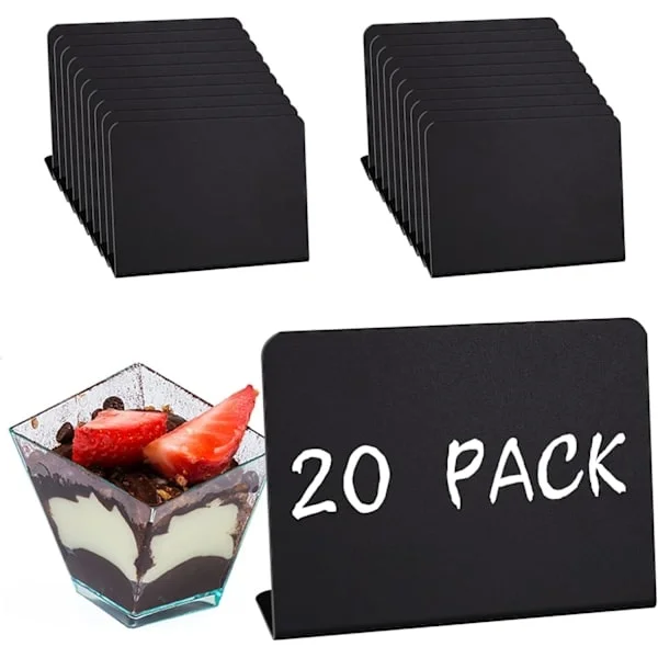20 stk. Mini tavler, Små tavler for merking
