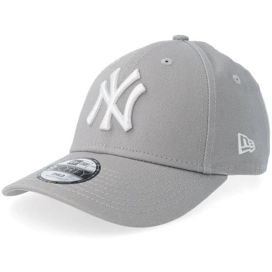 New Era - MLB Grau Adjustable Cap - Kids New York Yankees 9FORTY Basic Grey Adjustable @ Hatstore