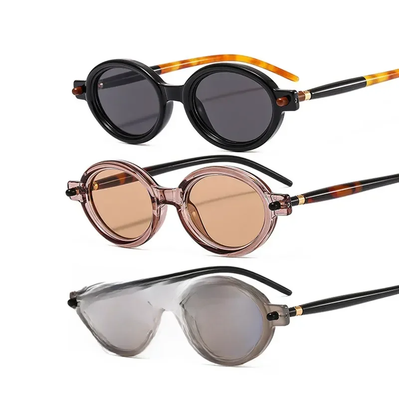 AliExpress - Lunettes de soleil ovales tendance pour hommes 2026 – Monture ronde vintage, petites lunettes de soleil de luxe pour homme, style rétro, 