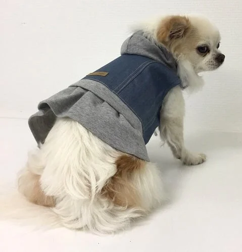 Puppy Angel - Puppy Angel Jeans Klänning - Klänningar & Toppar till hundar på Doggie.se