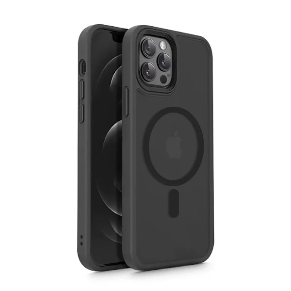 【NX】Tech-Protect Kompatibel med iPhone 12 / 12 Pro Deksel MagSafe Magmat Matt Svart