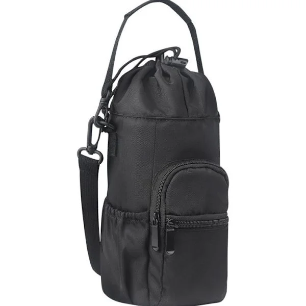 Insulated Water Bottle Bag with Adjustable Shoulder Strap