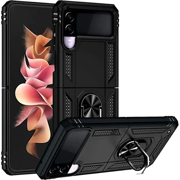 Kompatibel med Samsung Galaxy Z Flip 3 Cover, [Militærgrå]