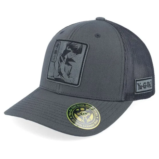 Yu-Gi-Oh! - Grå trucker Caps - Seto Kaiba Grey Engraved Grey Trucker - Yu-Gi-Oh @ Hatstore