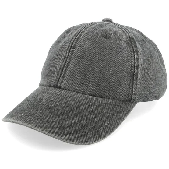 Beechfield - Gris unconstructed Gorra - Kids Vintage Washed Black Dad Cap @ Hatstore