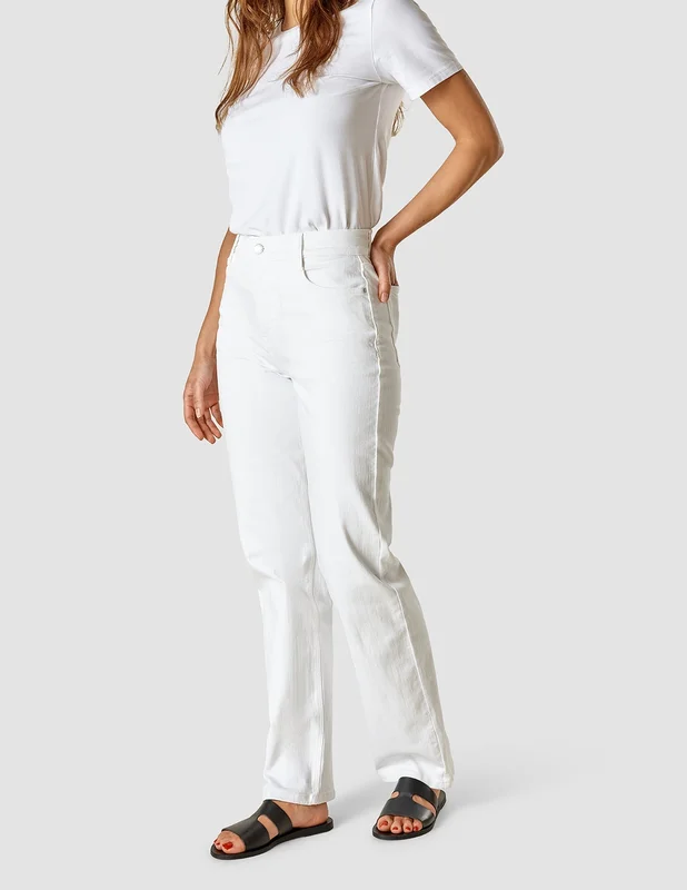 Shaping New Tomorrow - Damen - Jeans - White - Straight Fit - Größe 27/32
