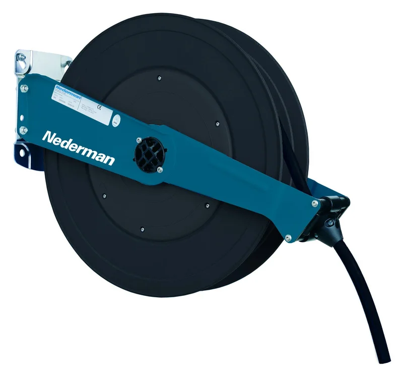 Nederman 30800689 Slangetrommel Ø 3/8" x 20 m, luft/vann, Maskintilbehør & forbruk