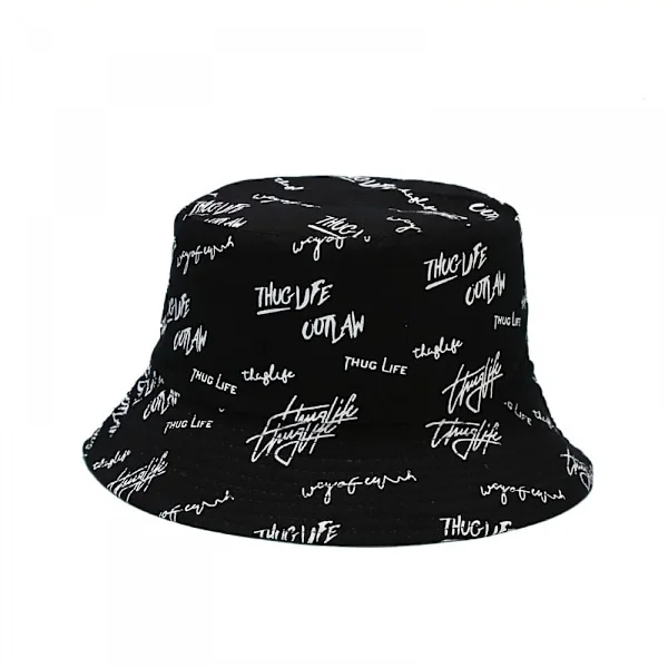 Bucket Hat Dame Herre Dobbeltsidet Print Dobbeltsidet Bucket
