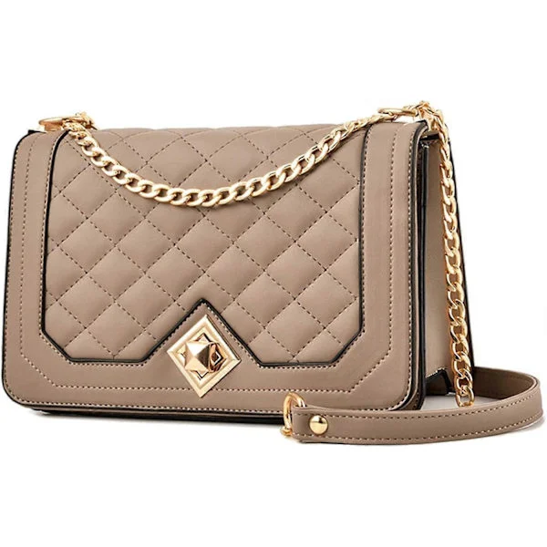 Shoulder Bag Women Fashion Shoulder Bag Small For Women PU Leather Waterproof Handbags with Adjustable Strap Casual Messenger Bags, Khaki
