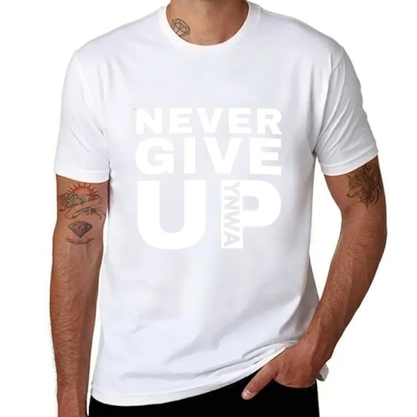 Never Give Up YNWA - Liverpool FC T-paita topit oversize t-paidat miesten miesten muoti