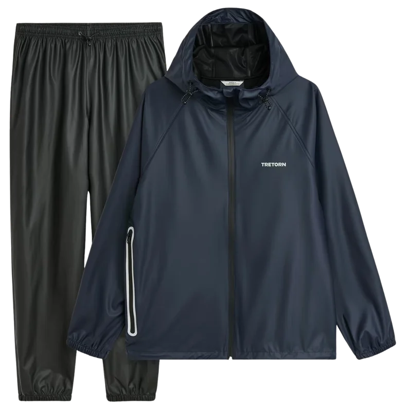 Tretorn Packable Rainbreaker Set Unisex sadeasu, Navy Blaze