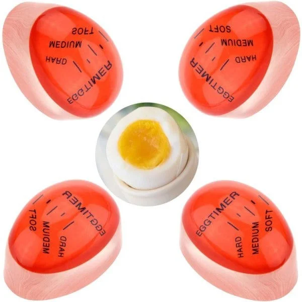 Eggtimer, 4-pakning fargeskiftende eggtimer