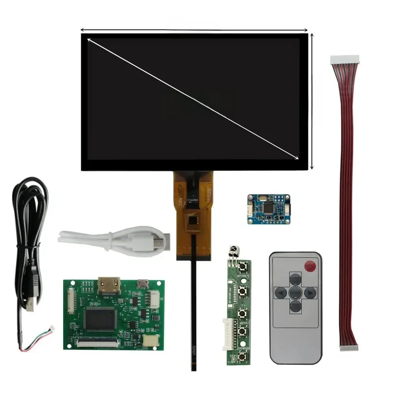 AliExpress - 7 zoll 1024*600 Bildschirm LCD Display HDMI-Kompatibel Fahrer Bord touch Monito Für Raspberry Pi Banane/Orange pi PC Mini Computer