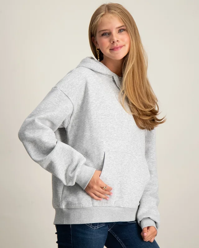 Gina Tricot Young Y oversized hoodie Szary Bluzy z kapturem Dziewczyna - Kids Brand Store