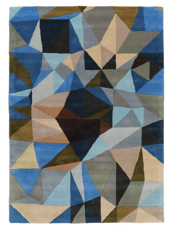 Volcano Rug 200X300 Blue Wool