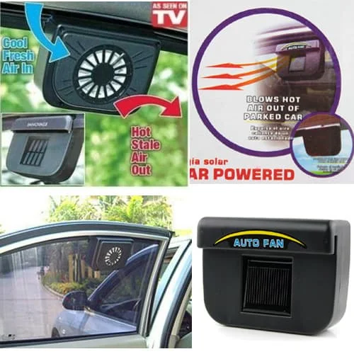 Solar Powered Car Exhaust Air Vent Cooler Car Cooler Ventilation System