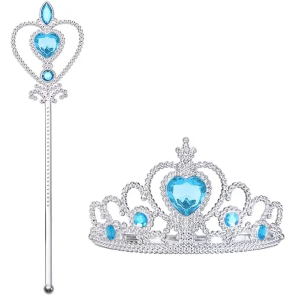 Elsa 2-piece set, Princess Crown with Wand - Carnival