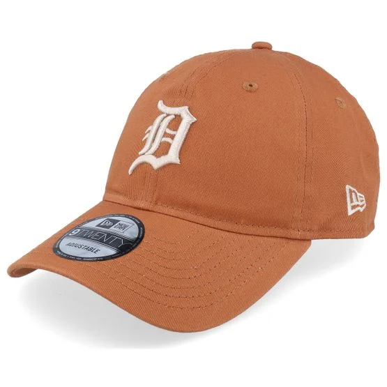 New Era - MLB Braun unconstructed Cap - Detroit Tigers League Essential 9TWENTY Burnt/Stone Dat Cap / Unstructured @ Hatstore
