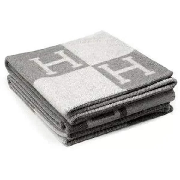 H-filt Puder Faux Uld Kashmir Pude Sofa Plaid Tæppe - Perfekt