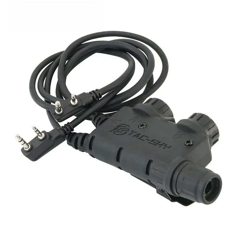 AliExpress - TS TAC-SKY Taktischer Headset-Adapter Walkie Talkie PTT Dual Comm V2 U94 PTT-kompatibler Kenwood-Stecker Walkie Talkie