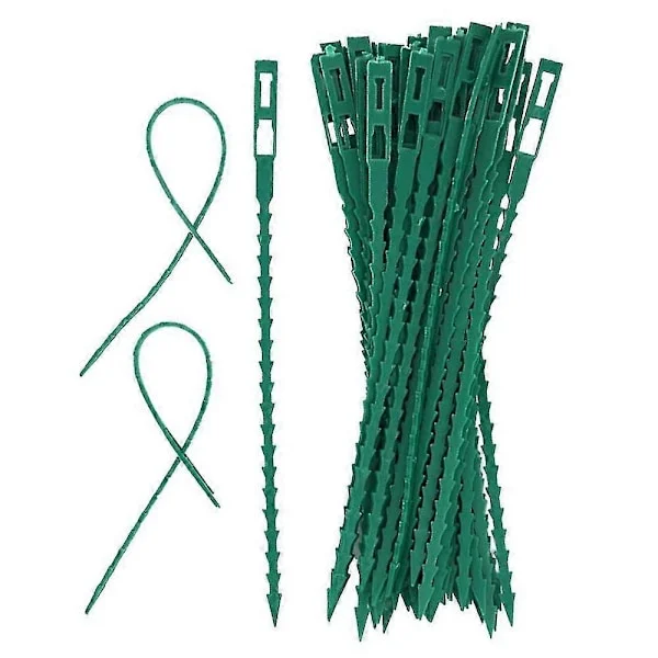 50 st Justerbara Trädgårdsväxt Twist Ties - Flexibla Plast Twist Ties, Mångsidig Användning för Trädgårdssäkring