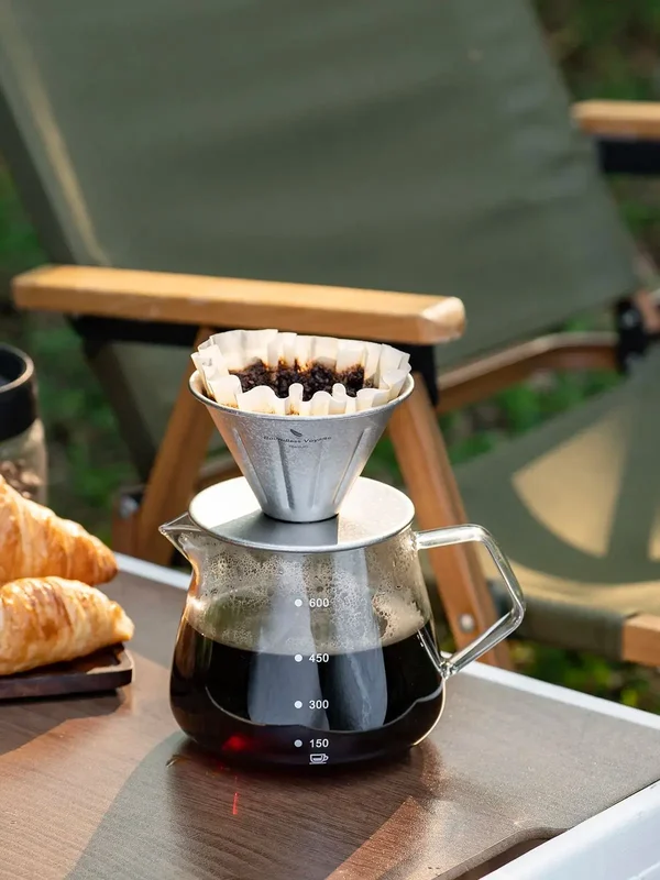 AliExpress - Boundless Voyage Titanium Filterpapierloser Kaffeefilter, Einfacher Manueller Kaffeebereiter Ti6005P