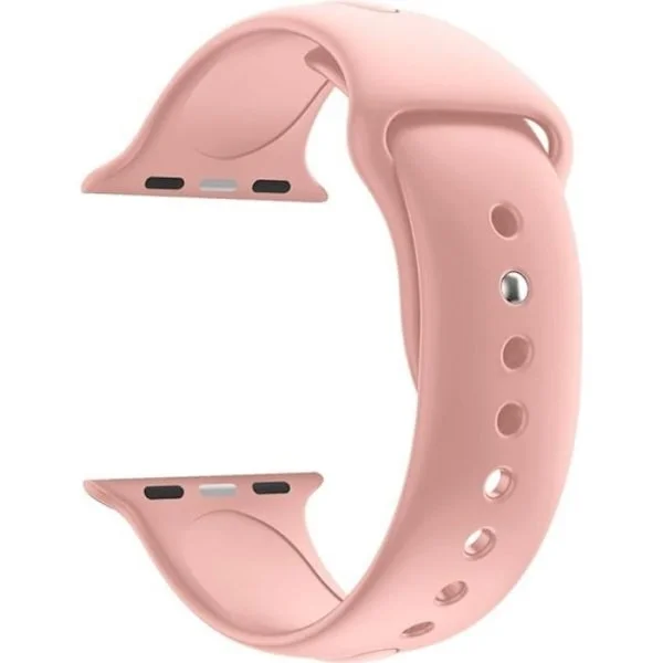 Armband kompatibel med Apple Watch 38mm 40mm 41mm Serie 8 7 6 5 4 3 2 1 SE - Storlek S - Mjuk rosa silikon ersättningsarmband Ph