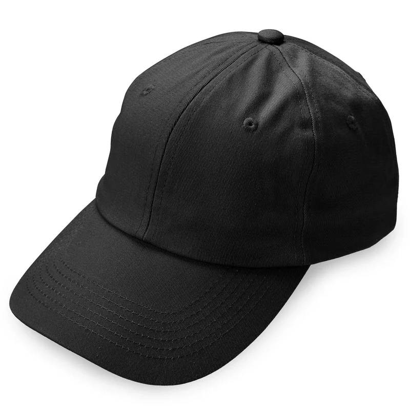 Waykins | Black Plain Cotton Cap for Men - Men’s Caps