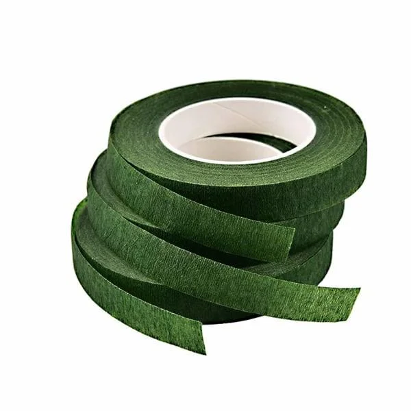 Florist Stjälk Wrap 3 rullar Floristtejp Mörkgrön Blomtejp Blomstjälk Wrap Tejp Bukett Tejp 90 Fot/Rulle Mörkgrön