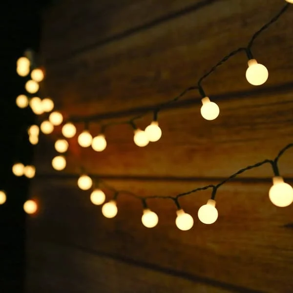 50Leds utomhus solcells ljusslinga, 6,9 meter julslinga
